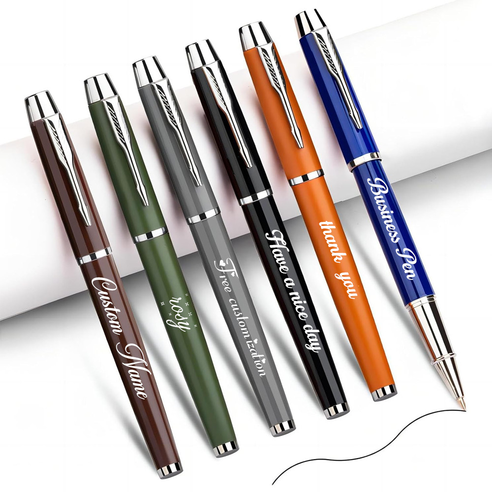 Free Custom Logo Luxury Metal Fine Point Ballpoint Pen Personalized Name Ballpoint Pen Business Gift Stationery