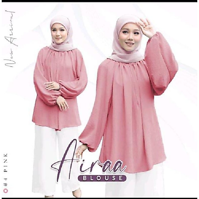 ZOYA BLOUSE KAIN CEY IRONLESS FREE SIZE today to your Islamic Clothing collection!