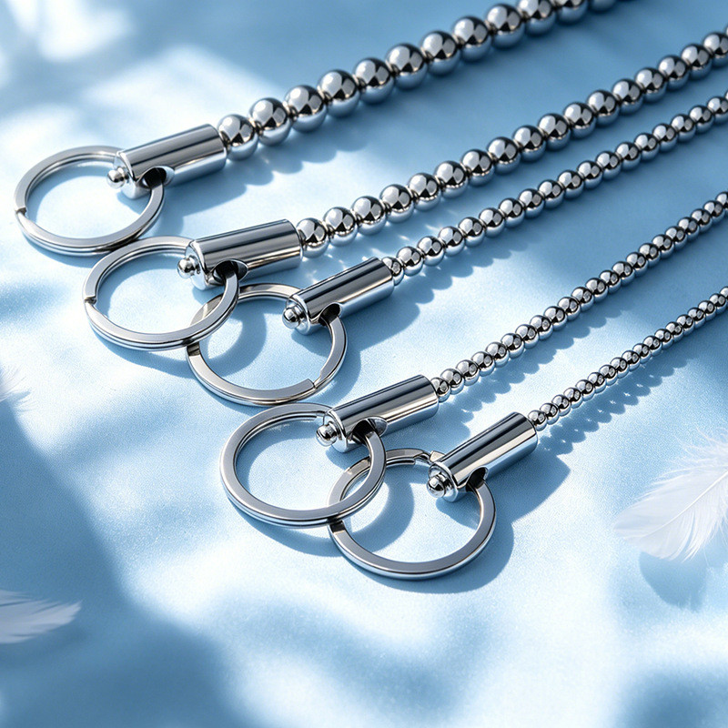 Stainless Steel Pull Bead Horse Eye Stick Electric Shockable Multi-Size Urethral Stick Men's Self-Use Urethral Expander Products