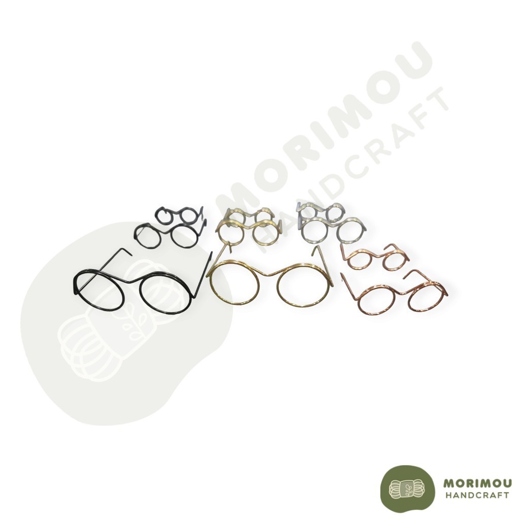 Miniature Eyeglasses Metal Eyewear Toy Retro Doll Glasses DIY Doll Dressing Accessories Spectacle 迷你眼镜手工DIY金属眼镜