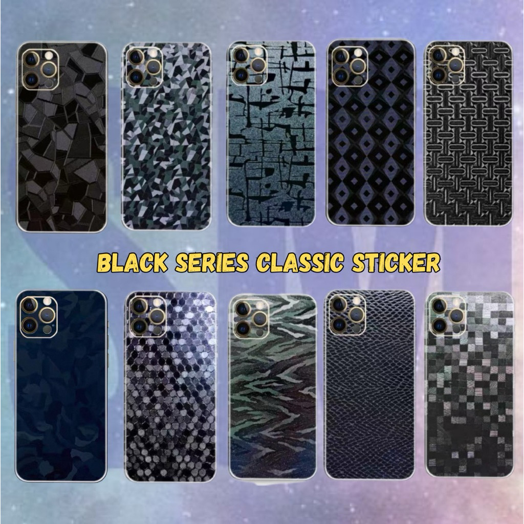 Pocophone F1 Poco F2 F3 F4 F5 F6 GT F7 Ultra K40 M3 M4 Pro M5 M5s M6 M7 5G Black Series Design Back Cover Sticker
