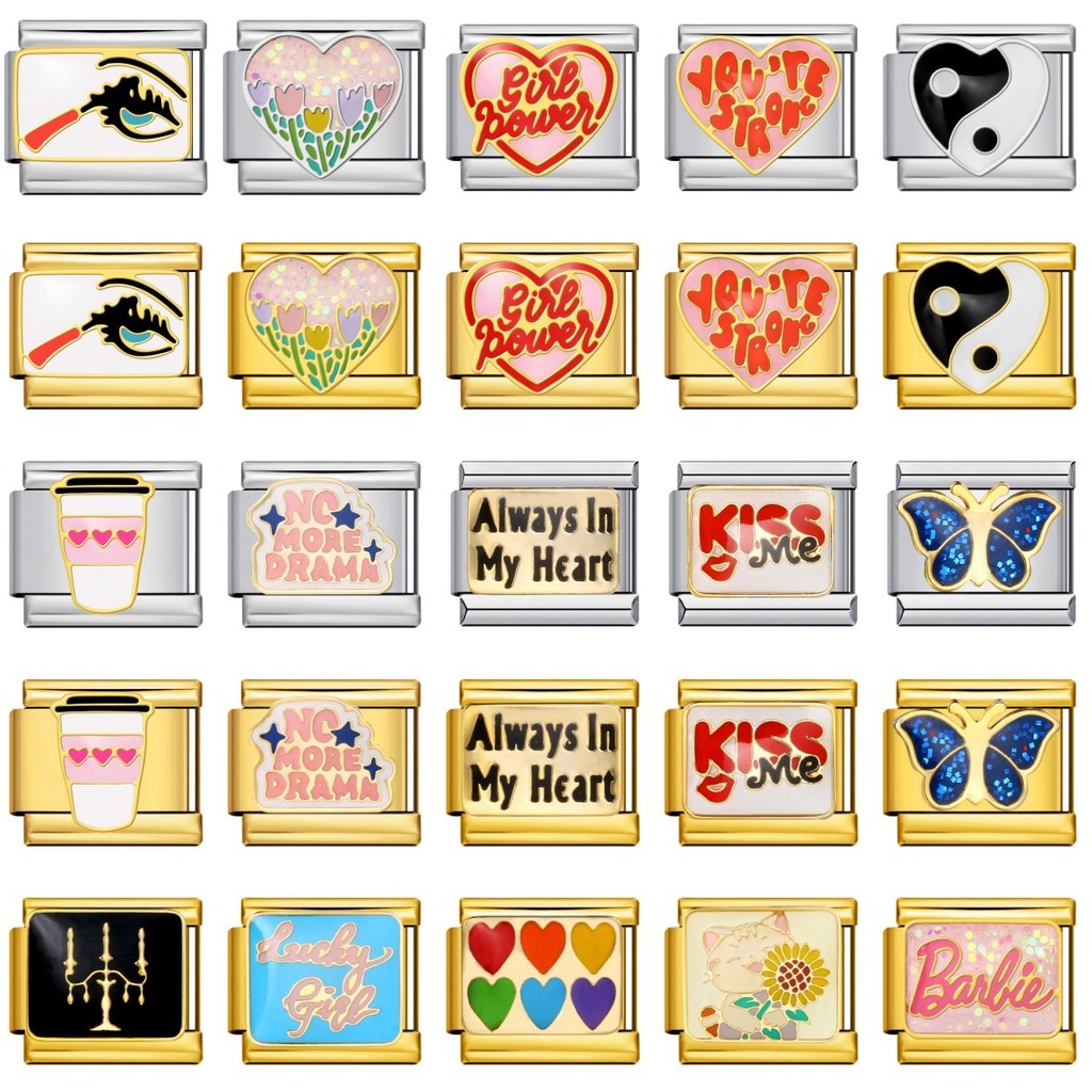 Italian Charm Fashion Stainless Steel Bracelet DIY Modular Bracelet