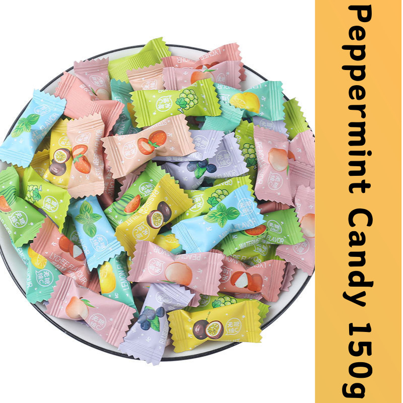 Fruit Sweet Gula Candy 150pcs/pack Buah Snacks Ciuman Pudina Vitamin C Tanpa Gula Segar Nafas & Manis Buah Viral