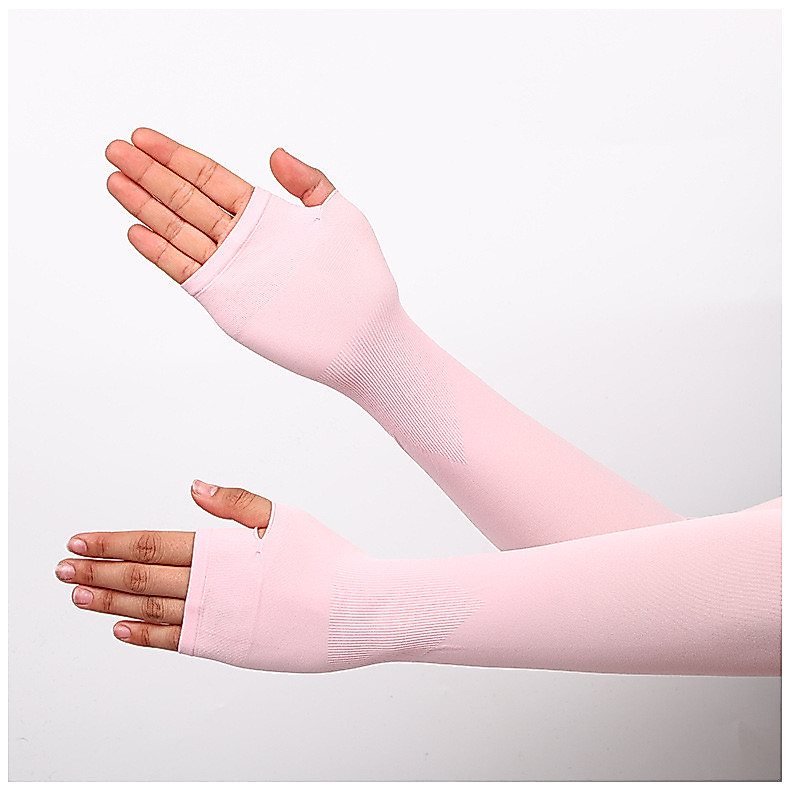 Lengan pelindung ais musim panas untuk lelaki dan wanita, pelindung lengan diperbuat daripada sutera ais, lengan sukan berbasikal musim panas, panjang ais untuk aktiviti luar.