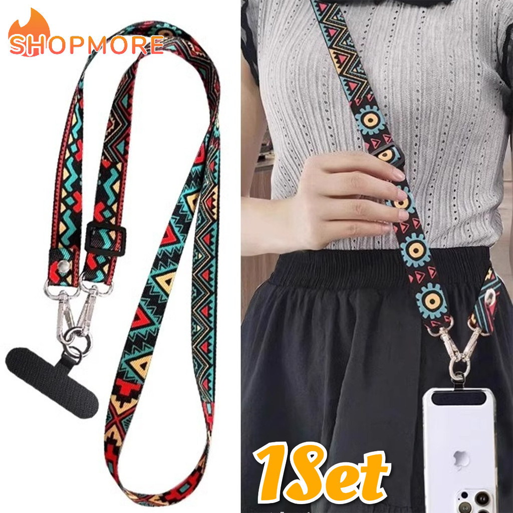 Fashionable Mobile Phone Ropes - Vintage Patterns CellPhone Card Keys Lanyard - Lightweight Hanging Neck Strap for Phones Case