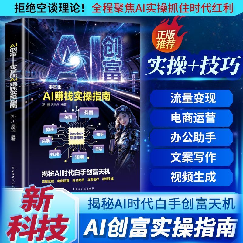 现货Spot AI创富零基础AI赚钱实操指南高效组合AI工具财富自由让AI帮你赚钱 Ready Stock: Spot AI for Wealth Creation - Practical Guide to Making Money with AI from Scratch, Efficient Combination of AI Tools, Financial Freedom, Let AI Help You Make Money