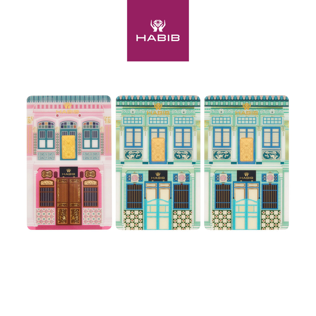 HABIB 2.5g Bundle 999.9 Gold Bar Peranakan (1g x 2pcs) and Gold&hellip;