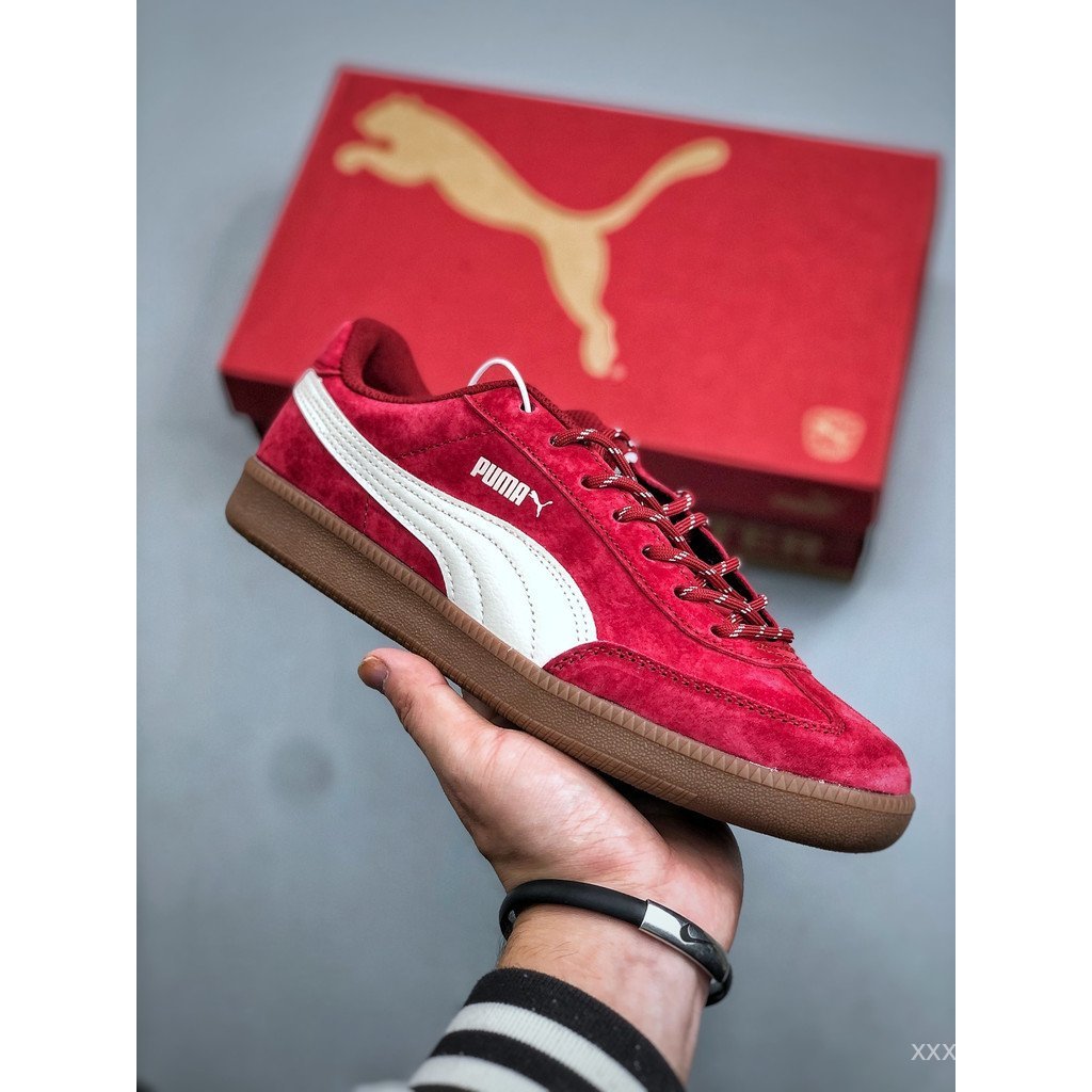Puma shoes/Puma 9-T Suede Men Women German Training shoes Spike German Training shoes Retro Stadium Sneakers Balem Flat shoes Non-Slip Simple S4SN