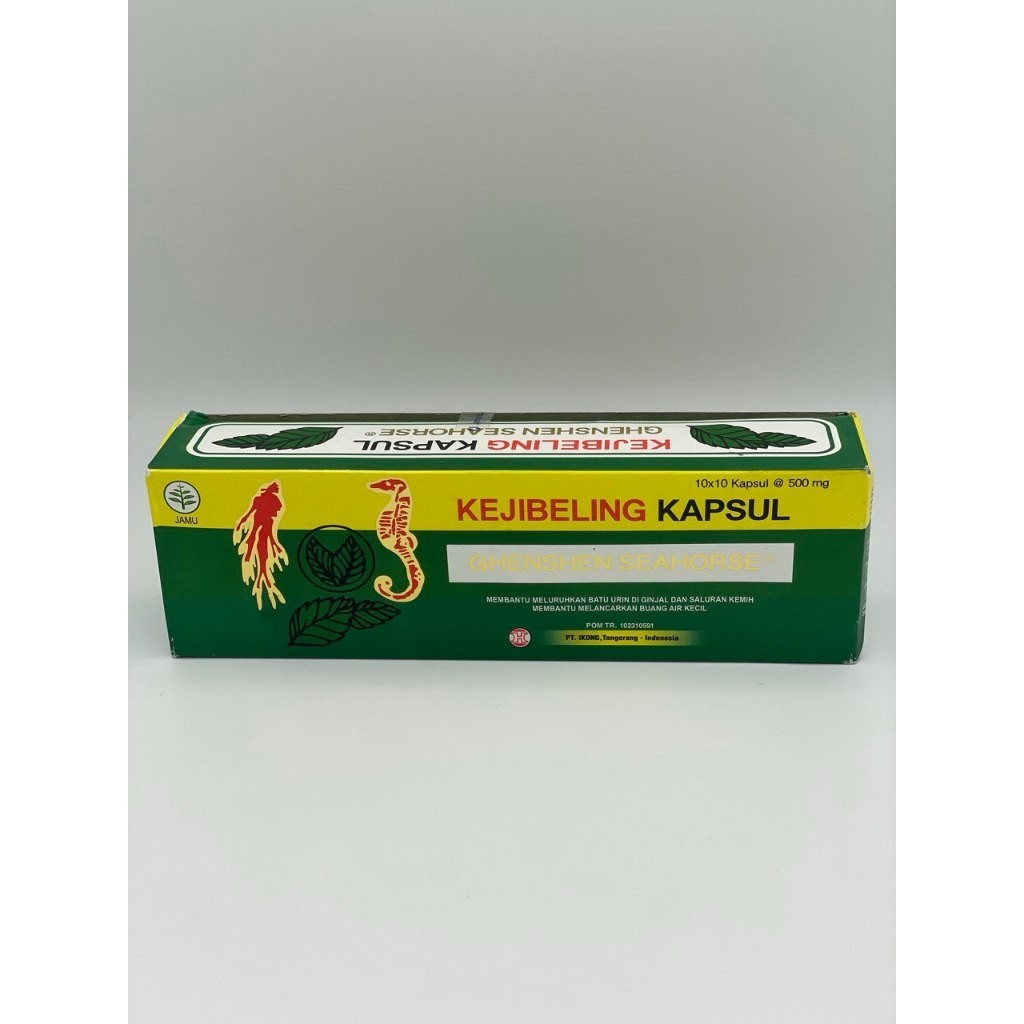 KEJIBELING GHENSEN SEAHORSE (1 KOTAK ISI 10PAPAN@10CAPSULES@500MG)