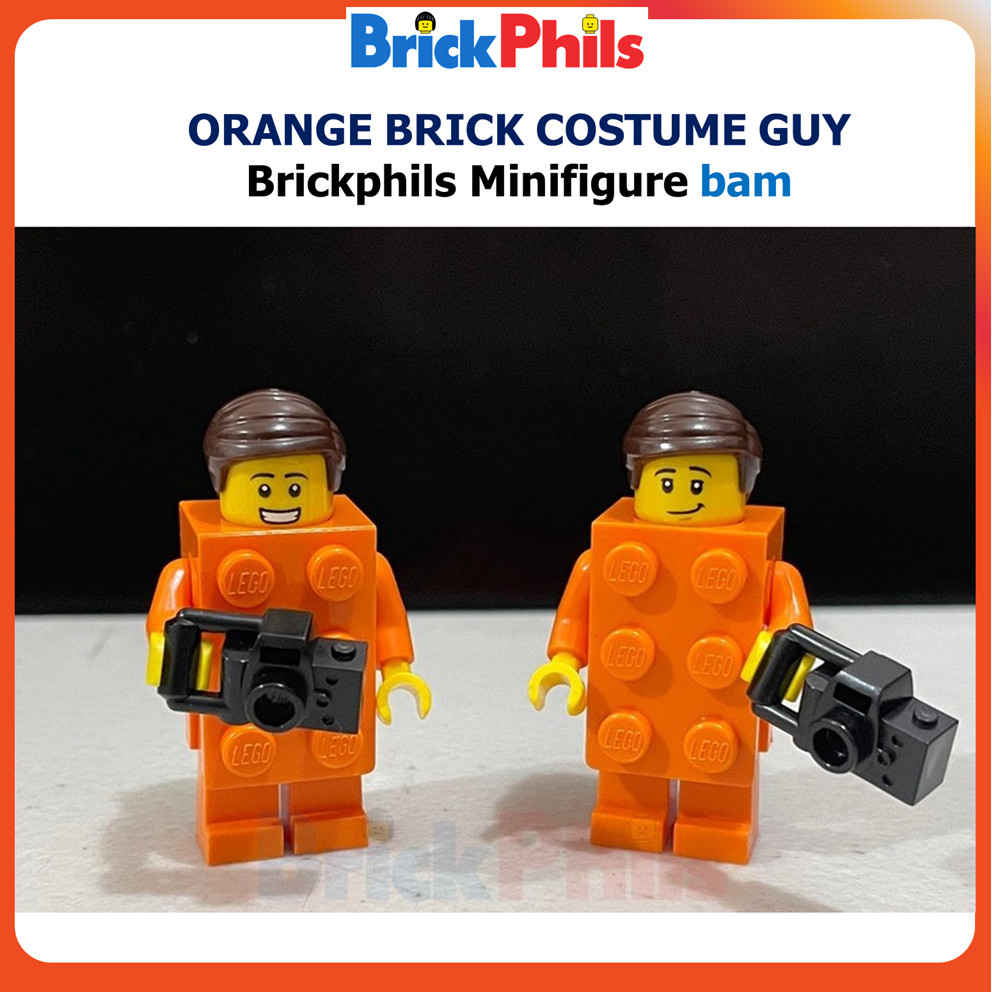 Brickphils Orange Brick Costume Guy (BAM Exclusive)