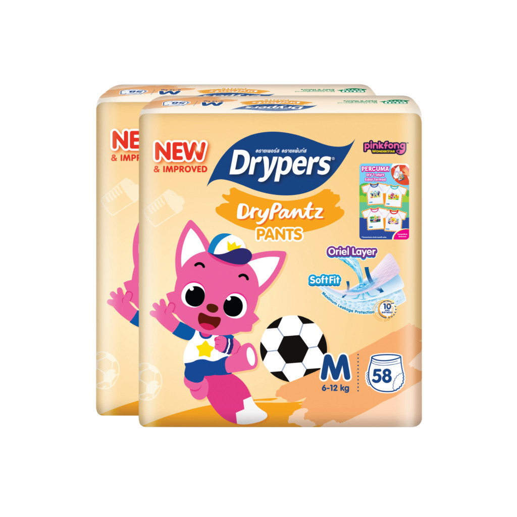 Drypers Drypantz Mega Pack M36 L48 Xxl58 X 2