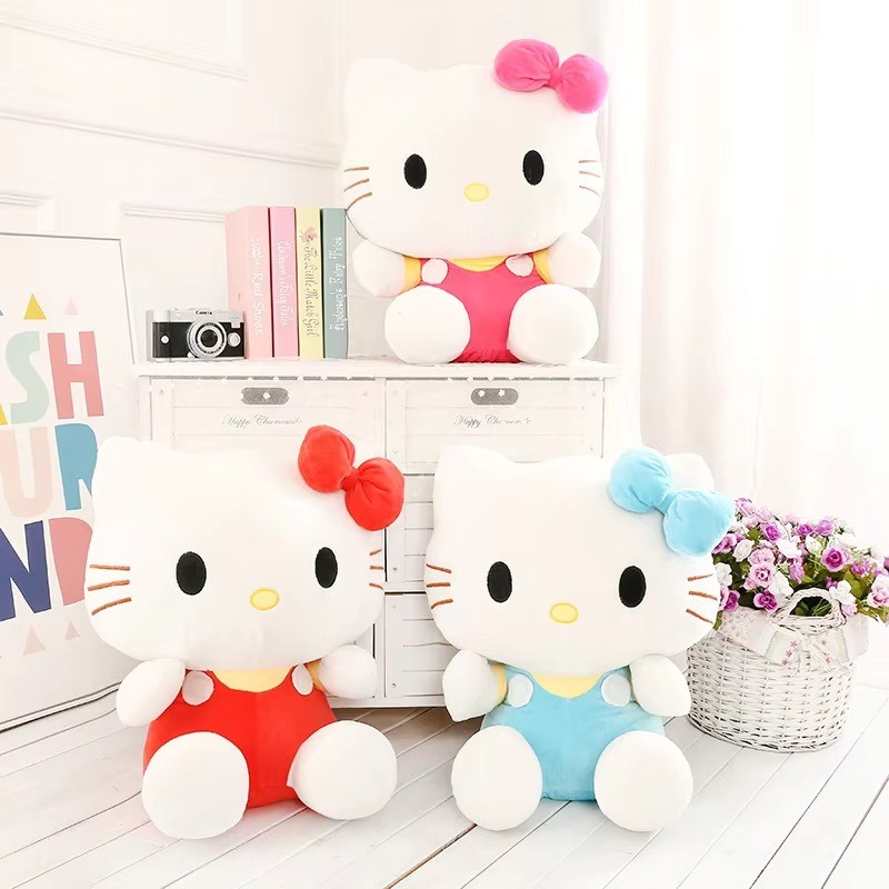 20cm Sanrio Hello Kitty Plush Stuffed Toy Cute Cartoon Kitty Plush Doll Home Decoration Toy Birthday Xmas Gift for Boy Girl