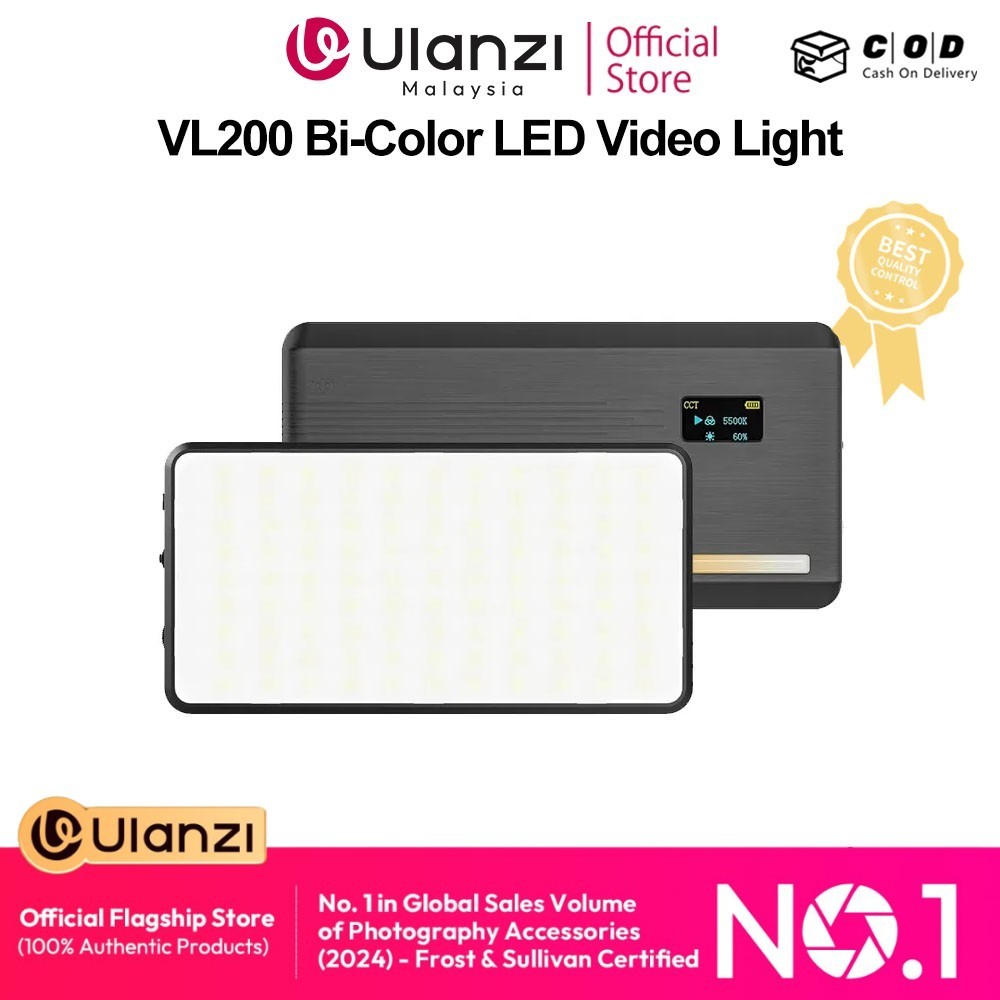 Ulanzi VL200 Bi-Color LED Video Light 2481