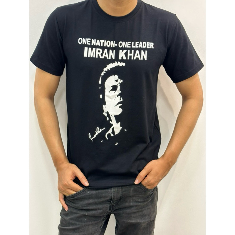 [COD] Imran Khan PTI Shirt 100% Cotton Printed Unisex Casual Tee Pakistan Political Merch S-5XL For Men Women