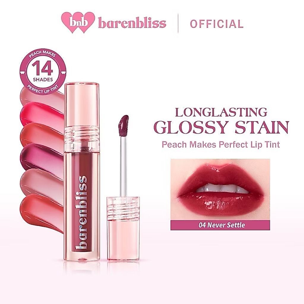 Bnb Barenbliss Peach Makes Perfect Lip Tint Korea Lip Gloss (24H Moisturizing) 3ml BPOM