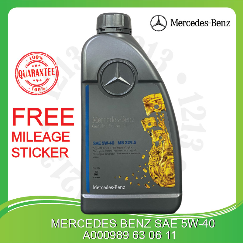 ORIGINAL MERCEDES 5W40 FULLY 1L A-CLASS C-CLASS E-CLASS CLA GLA GLC 5W-40 ENGINE OIL SYNTHETIC MB 229.5 A000989630611