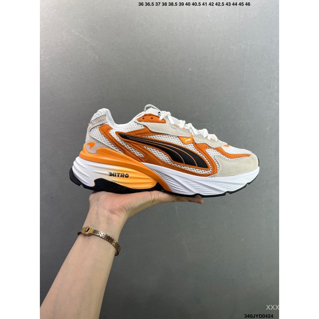 Puma shoes/Puma Fade Nitro Ls Men Women Dad shoes Casual shoes Height Increasing shoes Hiking shoes Thick-Soled Height Increasing Functional Elements Casual All-Match BG0B