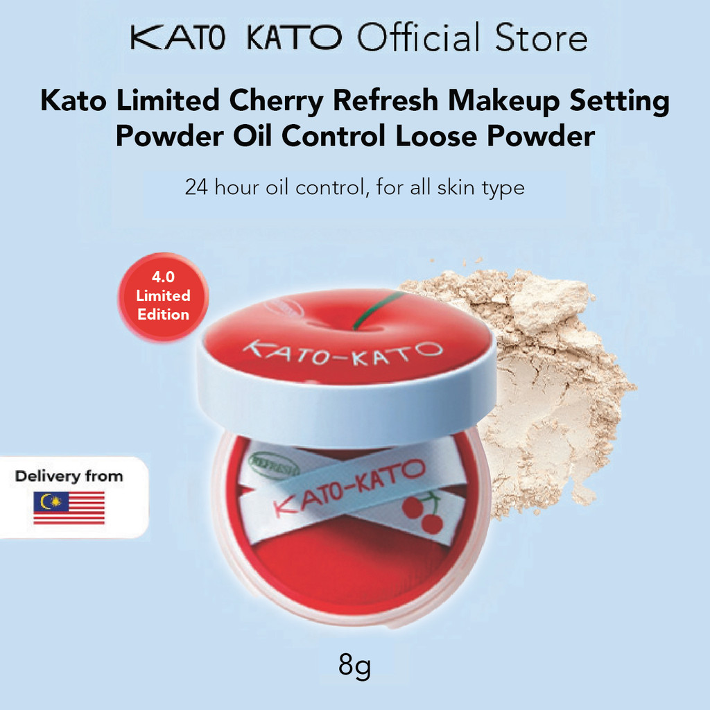KATO-KATO Refresh Makeup Setting Powder Oil Control Loose Powder (6.5g/20g) - Cherry 01 Nude(6.5g)