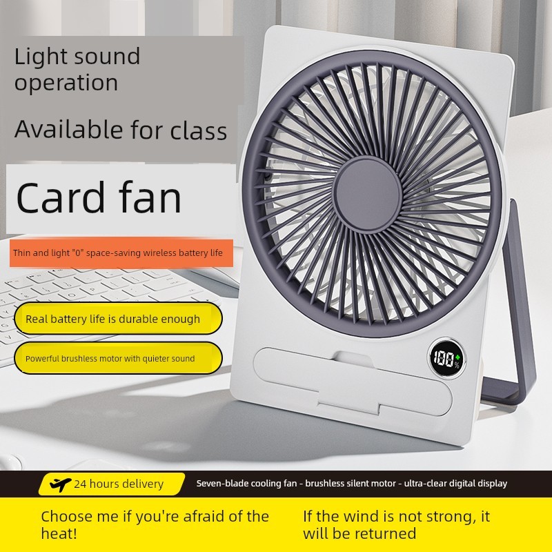 kipas mini turbo kipas angin mini baterai kipas tangan rechargeable 2026 New Ultra-Thin Desktop Small Fan usb Charging Student Dormitory Mini Portable Portable Small Desktop