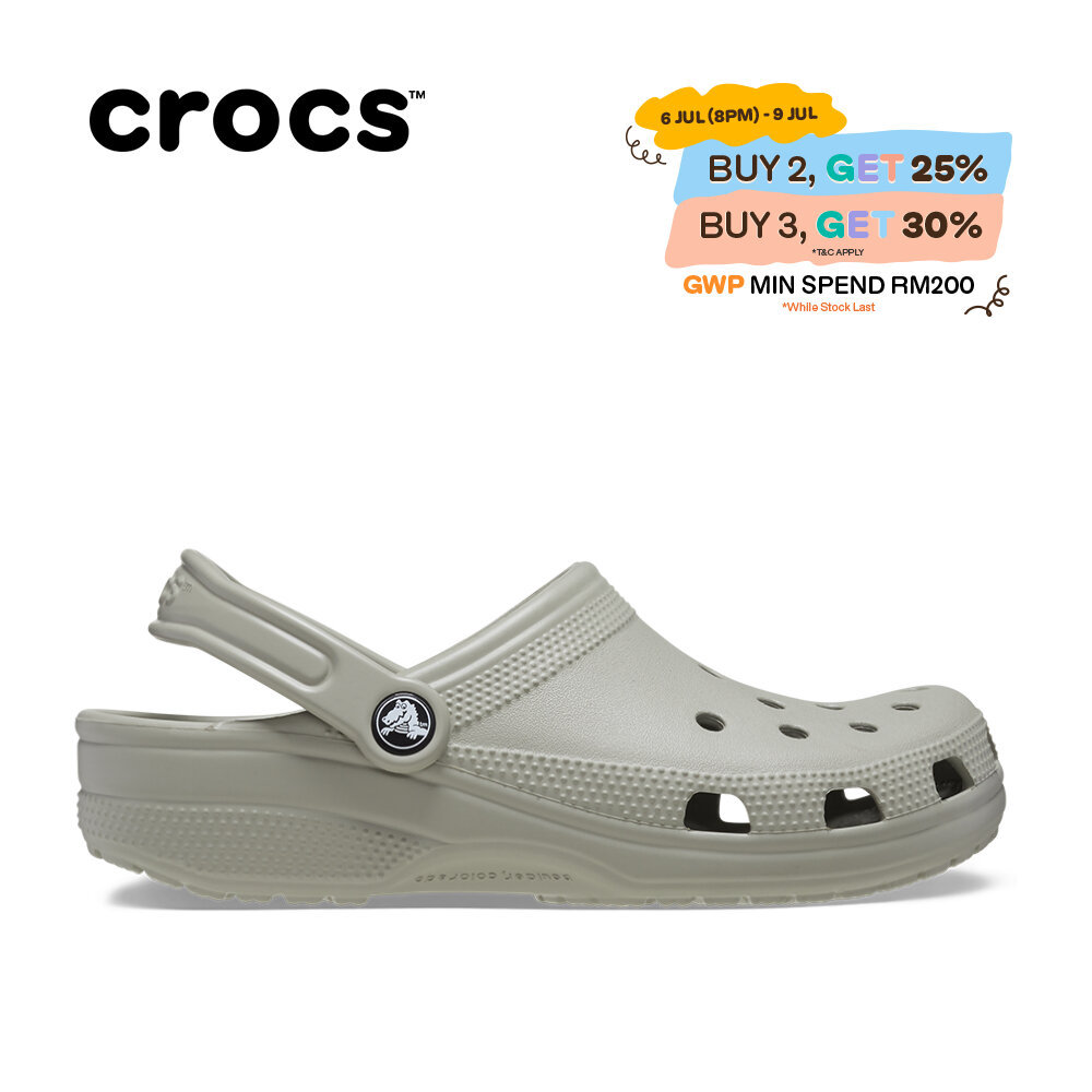 [Shopee Exclusive] Crocs Unisex Classic Clog - Elephant