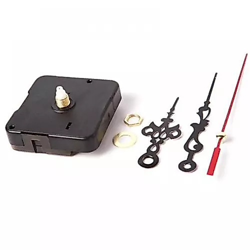DIY Silent Quartz Movement Wall Clock Motor Mechanism Long Spindle Repair Kit ( Shaft length: 5 mm )