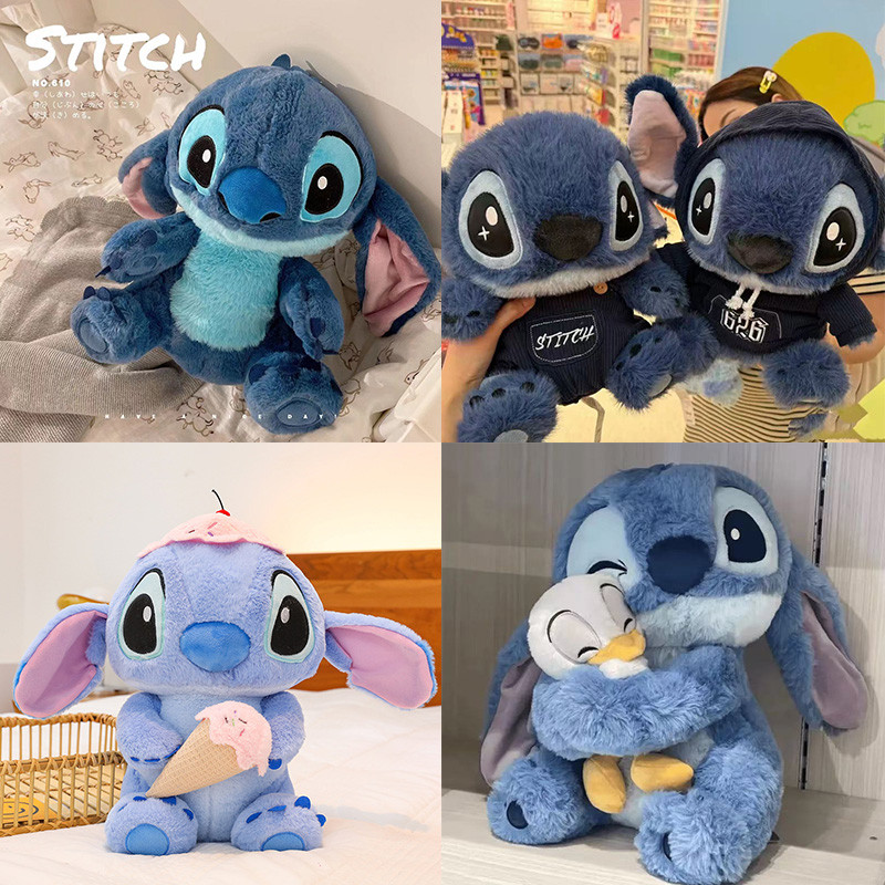 Cute Stitch Plush Doll Collections Lilo & Stitch Creative Stuffed Keychain Decorations