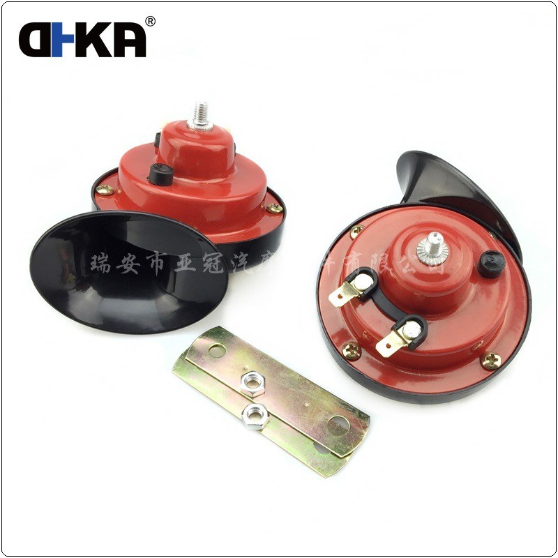 Horn elektrik motosikal 12V, bekalan hon siput kereta, relay hon siput kalis air.