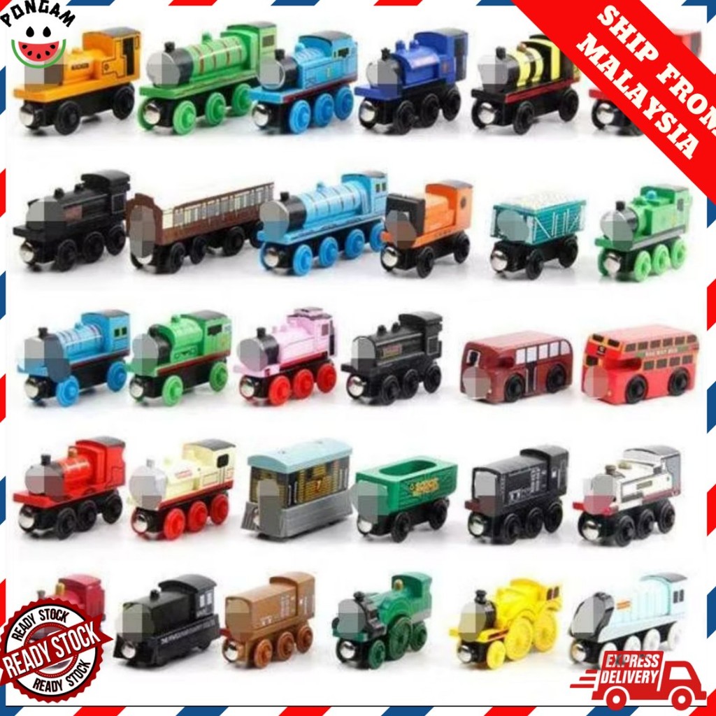 Magnetic Wooden Model Mini Train Montessori Kids Birthday Chirsmas Present