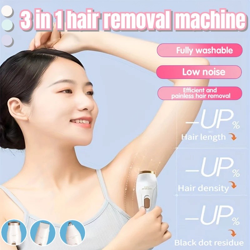 ✨100% Authentic✨All In 1 Women'S Electric Shaver Multifunction Shaver Set Underarm Epilator, Eyebrow Trimmer, Electric Nose Hair Remover电动剃毛器