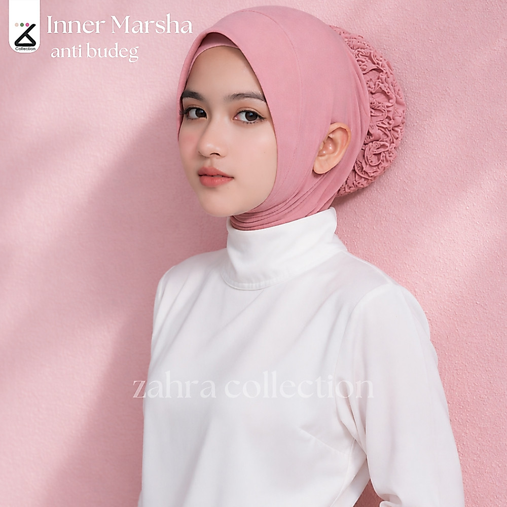 ZAHRACOLECTION - CIPUT PED EAR HOLE/ Inner Pad Marsha Ear Hole Premium Jersey Material Inner Neck