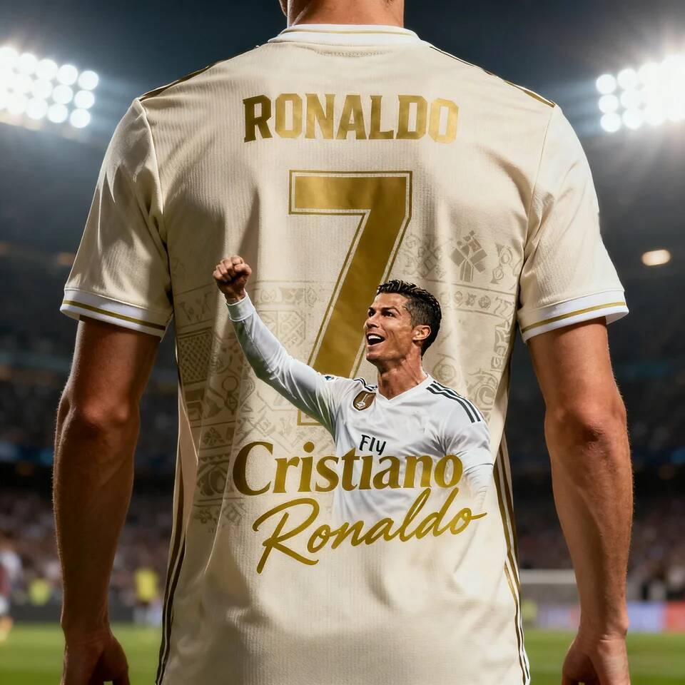 2026 ChatGPT AI Ronaldo # 7 Football Shirt Adult and Children's Football Training Top Summer Fan Edition Sportswear Comfortable Clothing