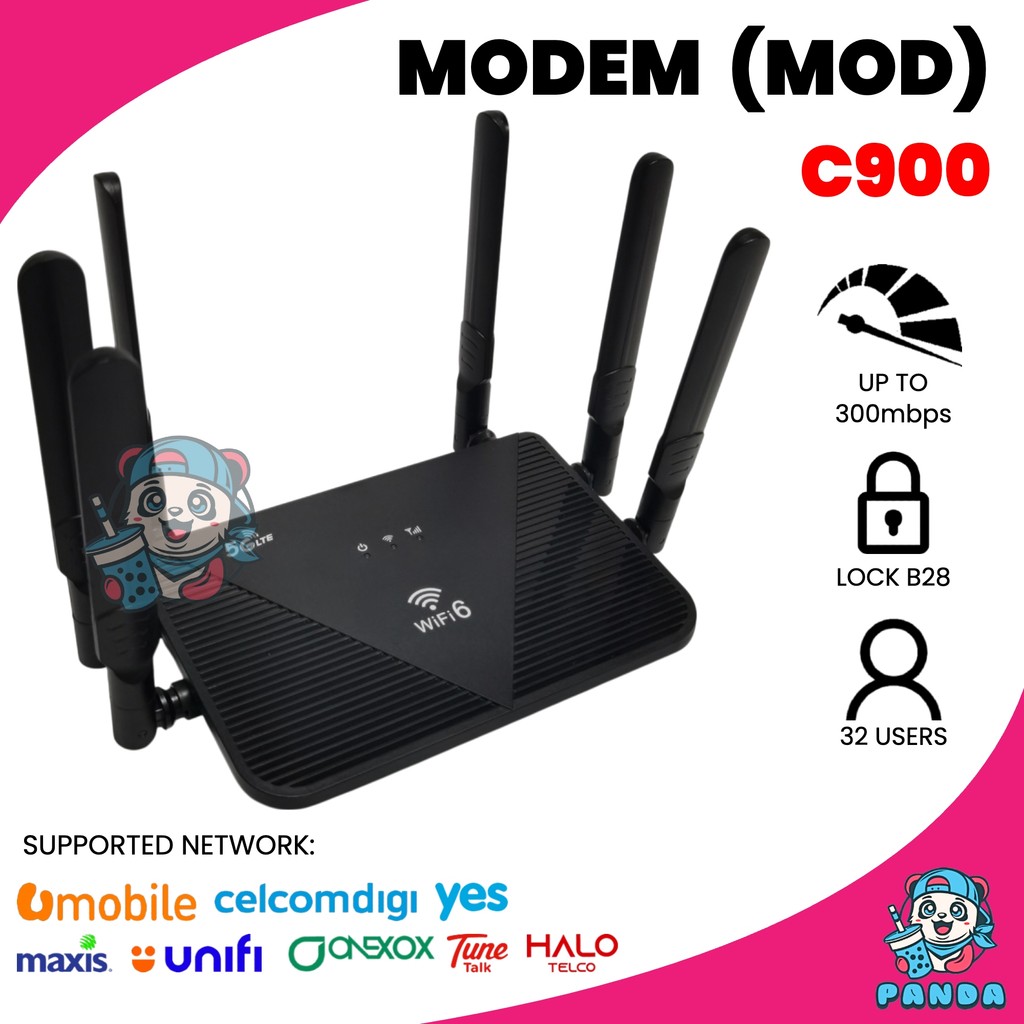 C900 Modem Unlimited Data Hotspot Wireless Router WiFi 4G All Operator Router WiFi SIM Card Huawei LTE CPE