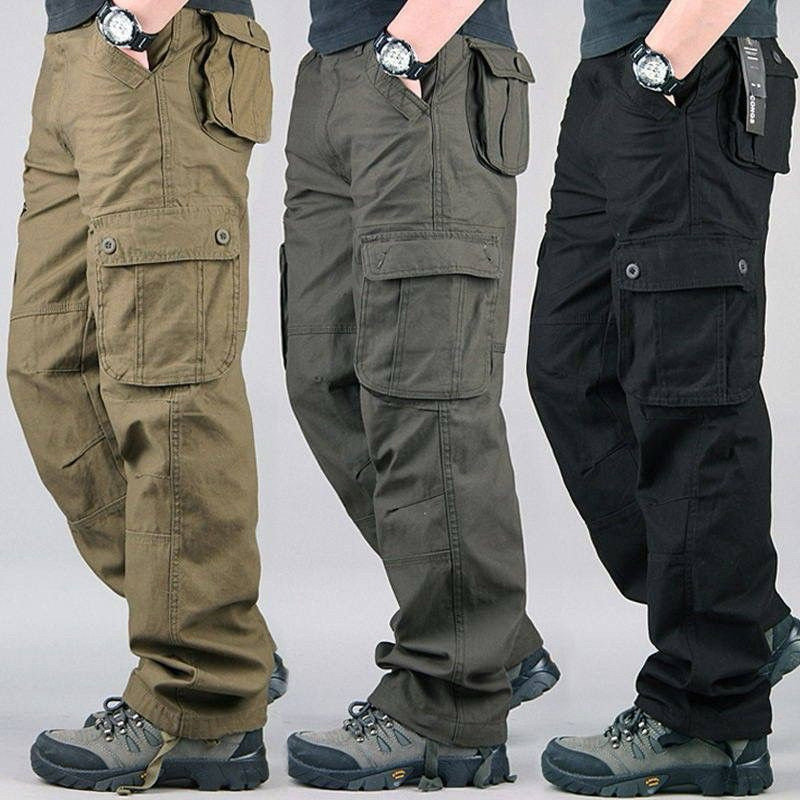 big size 42-48Kargo Slack 6 Poket Kain Tebal Cargo Pant Multi Pocket Seluar Kerja / Workwear cutting straight cut