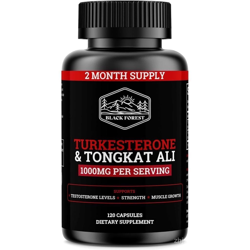 Black Forest Turkesterone Tongkat Ali Supplement 1000mg per Serving (Max 95%) Turkesterone Supplement for Men (Tongkat Ali for Men Longjack 200:1) Similar to Tongkat Ali Fad