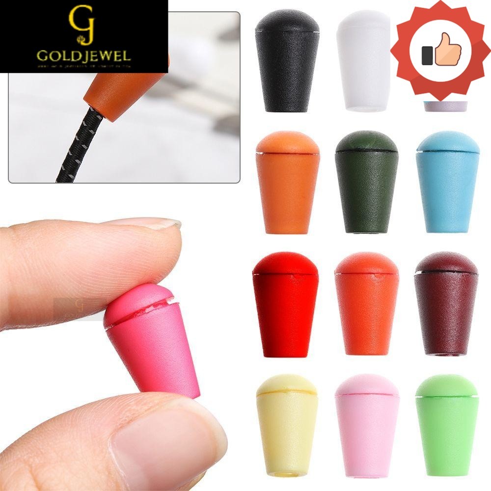 [MDJ] 20pcs Bell Stopper Colorful Cord Ends Paracord Clothes Bag Sports Wear Clips