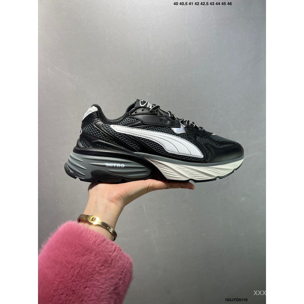Puma shoes/Puma Fade Nitro Ls Men Women Dad shoes Casual shoes Outdoor Running shoes Casual shoes Daily Commuter Functional Elements Retro Trend Breathable EHQX