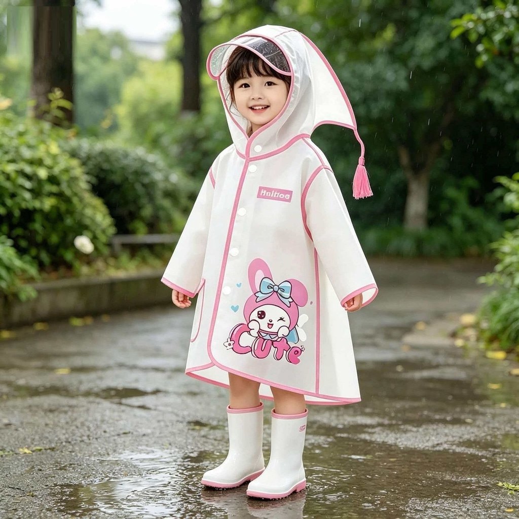 Children Children Raincoat Girls Boys Baby Raincoat Girls Rainproof Clothes Kindergarte…