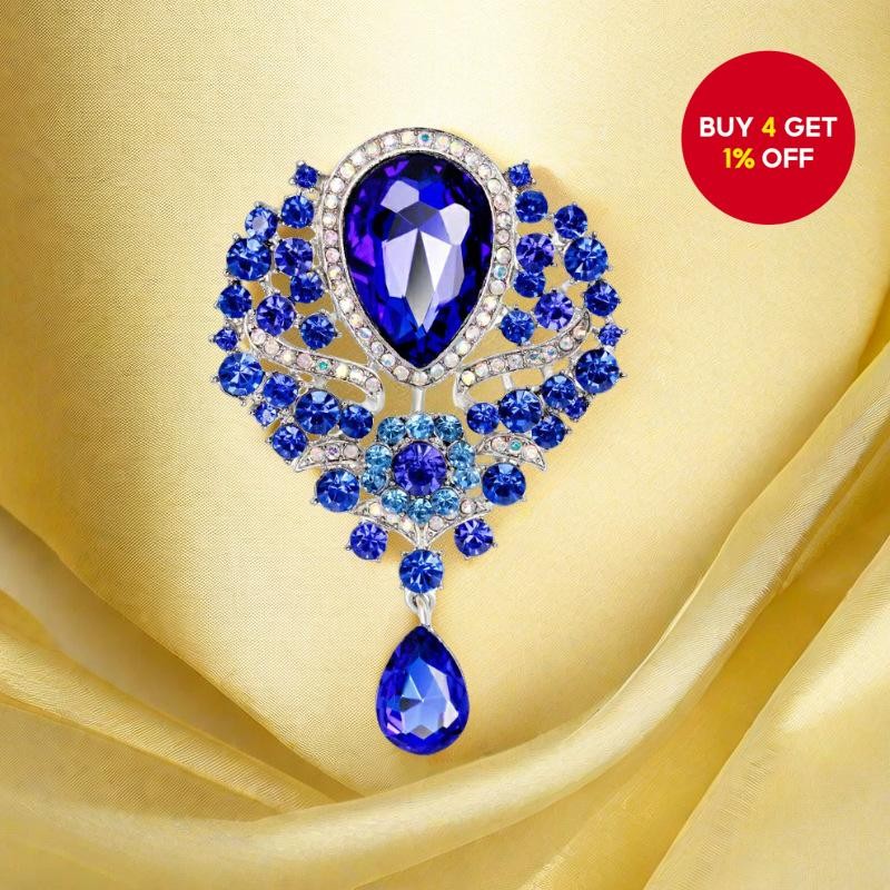 Trendy New Elegant Brooch - Exaggerated Vintage Jewelry Pin, Bold Statement Piece for Blazers and Coats