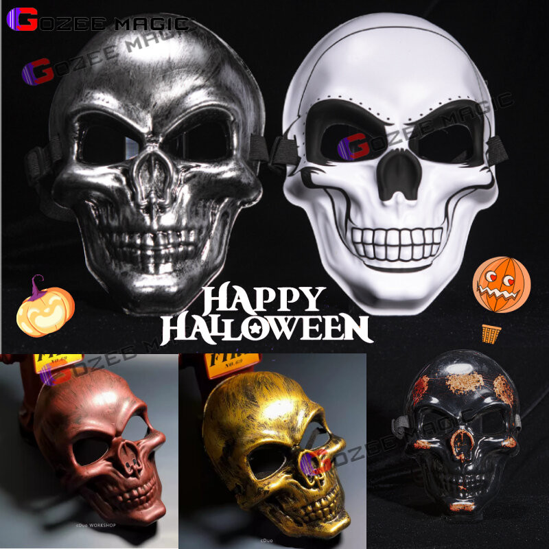 Halloween Horror Ghost Skull Mask Cosplay Costume Haunted House Masquerade Play Scary Prop Face Masks