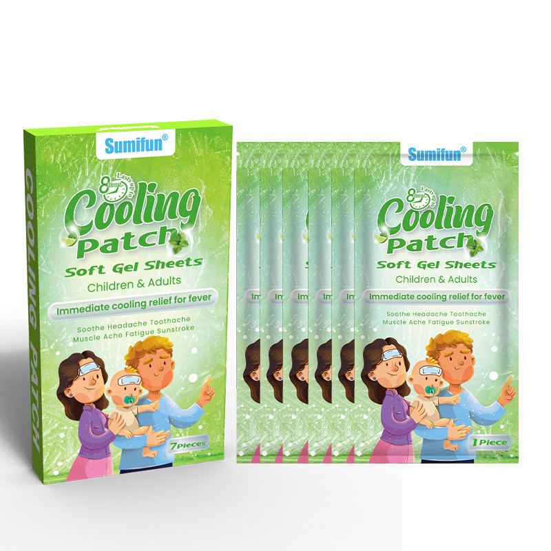 7Pcs Sumifun Multifunction Cooling Patch Ice Cool Cold Compress Physical Cooling Heatstroke Care