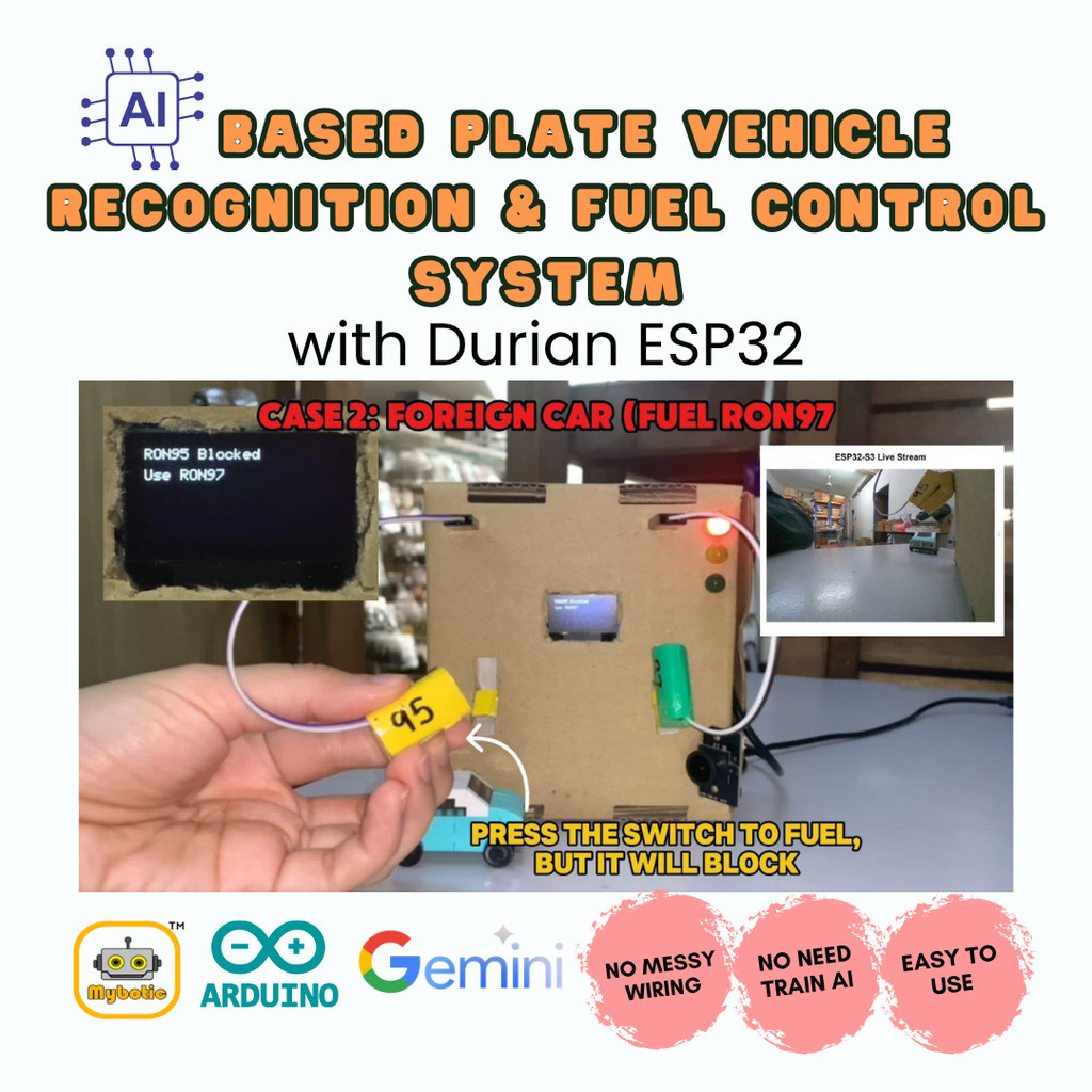 AI -Based Plate Vehicle Recognition & Fuel Control System - GOOGLE GEMINI (RBT, FYP, STEM, TVET, Malaysia)