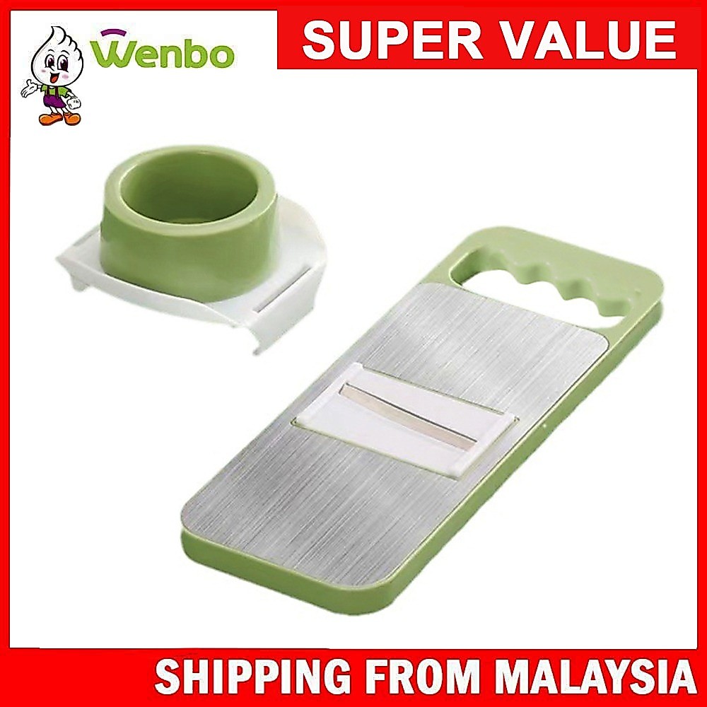 Wenbo [5in1] Stainless Steel Vegetable Slicer Adjustable Slicer for Onion Tomato Cheese Slicer Food Slicer Kitchenware