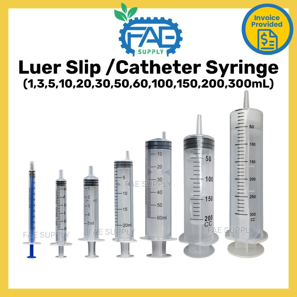 Picagari Syringe Luer Slip 1 5 10 12 20 30 50 60 ml cc individual pack sterilized feeding syringe feed