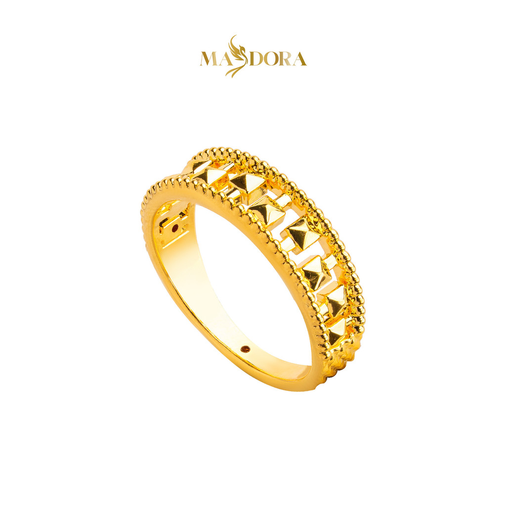 MASDORA 916 Gold Ring Rings Cincin Emas ~ HG Golden Static Abacus (EMAS 916/22K)