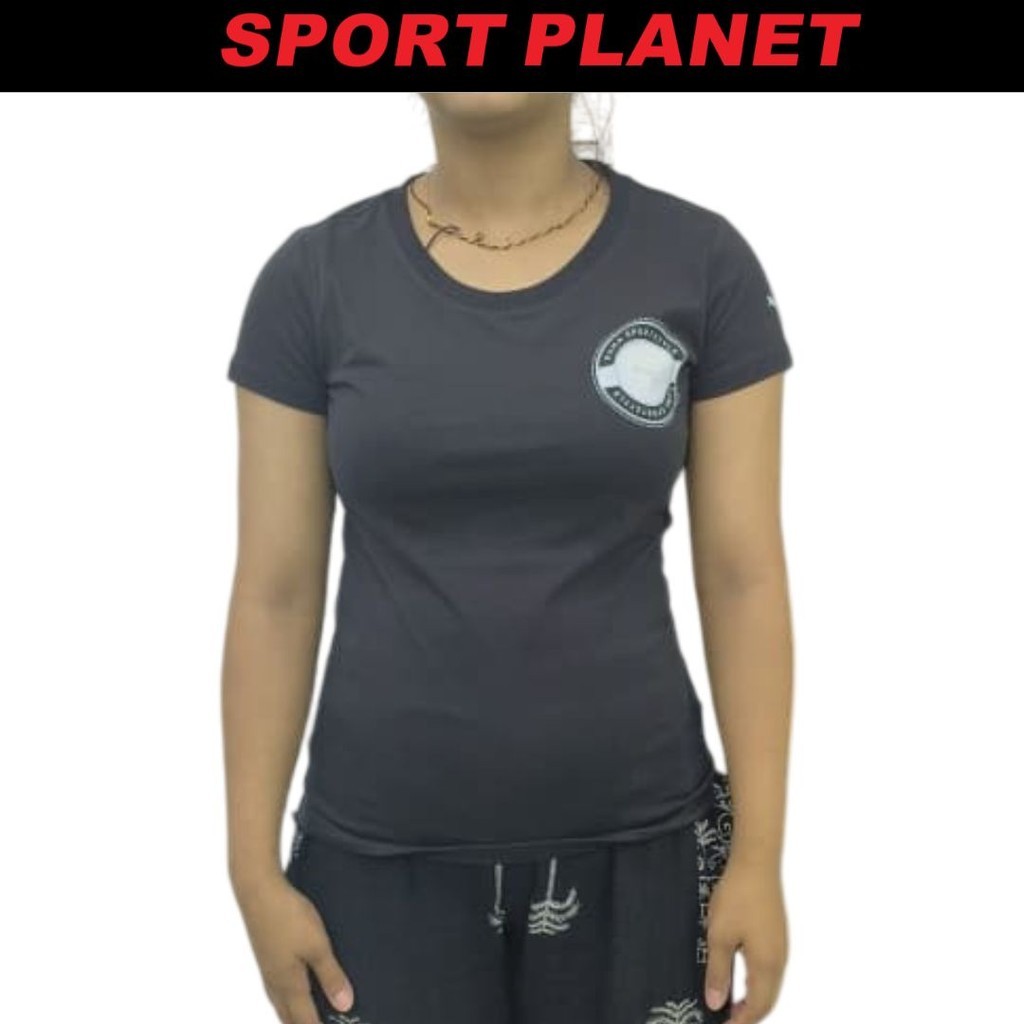Puma Women Logo Graphic Tee Shirt Baju Perempuan (684468-01) Sport Planet 32-23