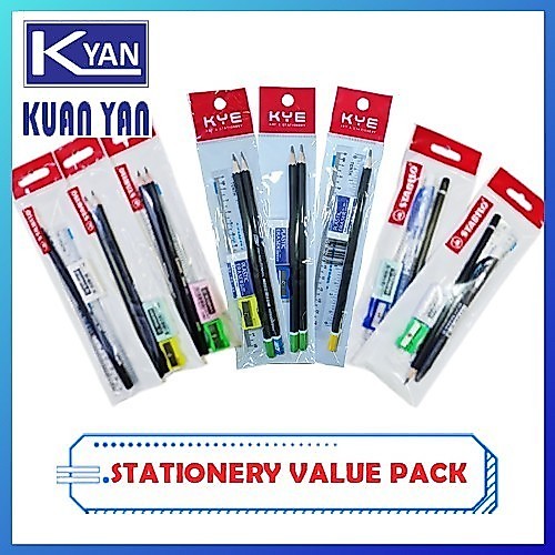 STABILO/JIMAT STATIONERY VALUE PACK Ready Pack | Stationery Set | Value Pack | Birthday Gift Set Kids | Goodies Kids Set