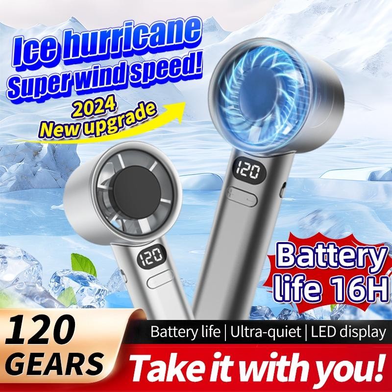 Kapal SG Dalam 12 Jam Kipas Pegang Tangan 120 Kelajuan Kipas Tangan Mini Mudah Alih Angin Kencang 15000mAh USB Kipas Boleh Dicas Semula Kuat Kipas Poket Kecil Kipas Meja Kipas Desktop Kipas Elektrik Perjalanan/Luar