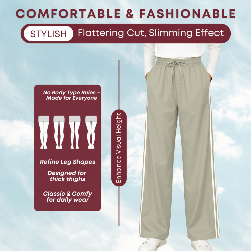 ZOE ARISAH Efrena Track Pants Sweat Pant Activewear Seluar Sukan Latihan Trek Cotton Sport Tacksuit Training Pants S-3XL