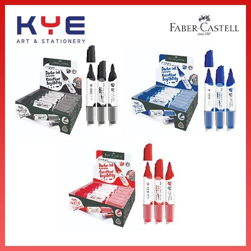 Faber-Castell X-Board Refillable Marker Pen | Durable Tip | Brighter Ink | Eco-Friendly Whiteboard Marker