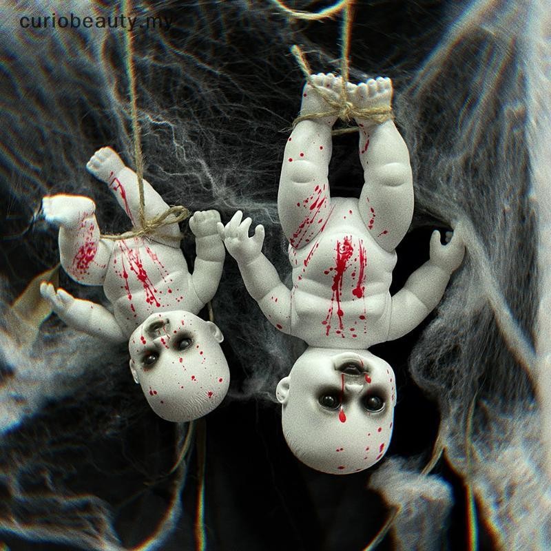 【CBMY】  Horror Ghost Baby Hanging Doll Halloween Bar Ghost Courtyard Horror Doll Prop Ghost Festival Happy Halloween Day 2025 Decoration  .